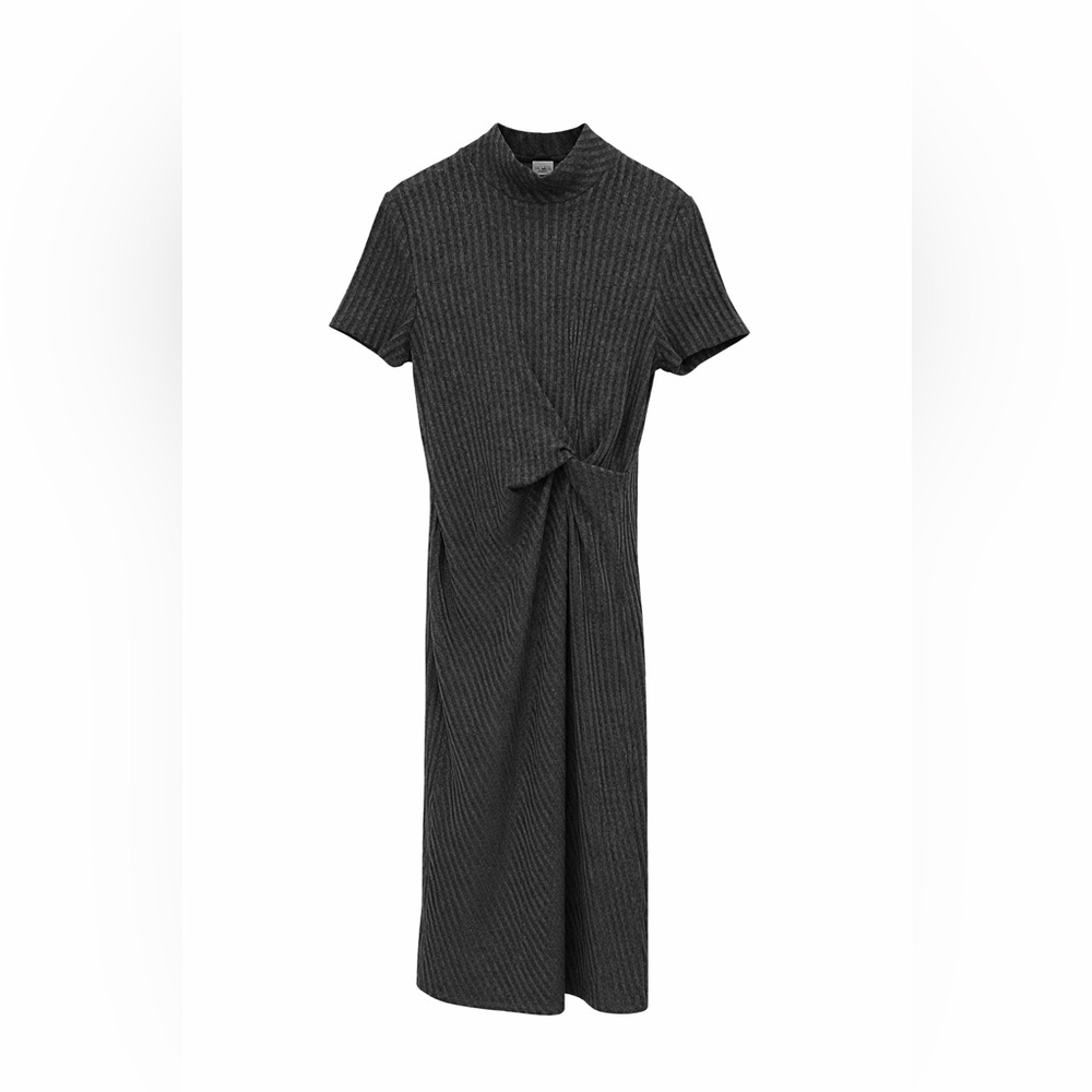 Tanya Taylor flint rib-knit Midi dress